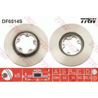 Stabdžių diskas TRW DF6514S