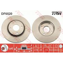 Stabdžių diskas TRW DF6520