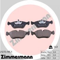 Diskinių stabdžių kaladėlių komplektas ZIMMERMANN 21273.195.1