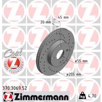 Stabdžių diskas ZIMMERMANN 370.3069.52