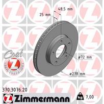 Stabdžių diskas ZIMMERMANN 370.3076.20