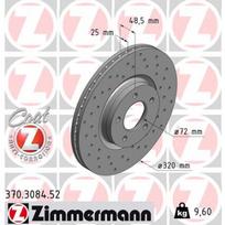 Stabdžių diskas ZIMMERMANN 370.3084.52
