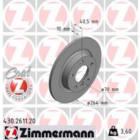 Stabdžių diskas ZIMMERMANN 430.2611.20