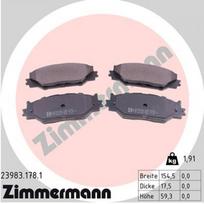 Diskinių stabdžių kaladėlių komplektas ZIMMERMANN 23983.178.1