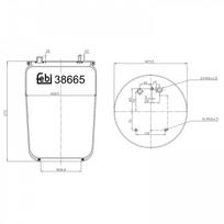 Pneumatinės pakabos pagalvė FEBI BILSTEIN 38665