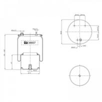 Pneumatinės pakabos pagalvė FEBI BILSTEIN 38607
