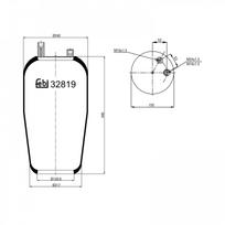 Pneumatinės pakabos pagalvė FEBI BILSTEIN 32819