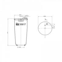 Pneumatinės pakabos pagalvė FEBI BILSTEIN 35617