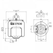 Pneumatinės pakabos pagalvė FEBI BILSTEIN 37636