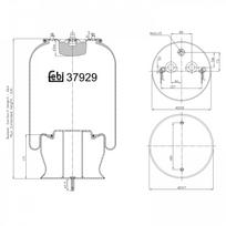Pneumatinės pakabos pagalvė FEBI BILSTEIN 37929