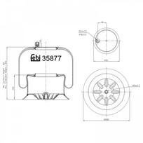 Pneumatinės pakabos pagalvė FEBI BILSTEIN 35877