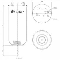 Pneumatinės pakabos pagalvė FEBI BILSTEIN 35677