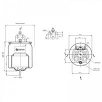 Pneumatinės pakabos pagalvė FEBI BILSTEIN 38509