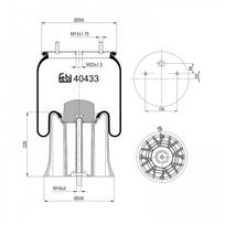 Pneumatinės pakabos pagalvė FEBI BILSTEIN 40433