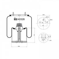 Pneumatinės pakabos pagalvė FEBI BILSTEIN 40328