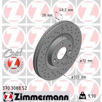 Stabdžių diskas ZIMMERMANN 370.3088.52