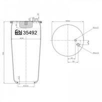 Pneumatinės pakabos pagalvė FEBI BILSTEIN 35492