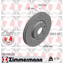Stabdžių diskas ZIMMERMANN 250.1383.52