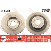 Stabdžių diskas TRW DF6598
