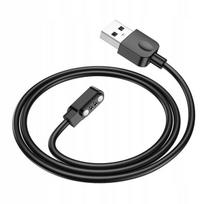 Magnetinis įkrovimo laidas išmaniesiems laikrodžiams, 2 Pin, 2.84mm, juodas