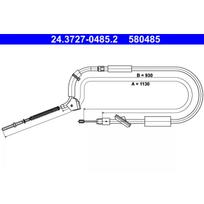 Rankinio stabdžio trosas ATE 24.3727-0485.2