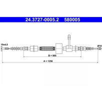 Rankinio stabdžio trosas ATE 24.3727-0005.2