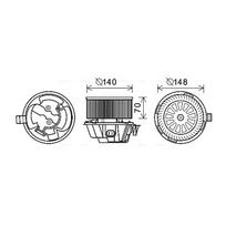 Salono ventiliatoriaus variklis AVA Clever Choice DA8012