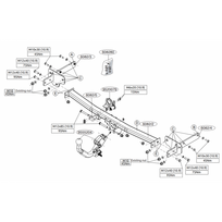 Priekabos kablys (farkopas) BRINK 608200 Opel Astra K