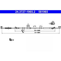 Rankinio stabdžio trosas ATE 24.3727-1965.2