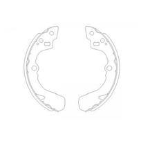 Būgninių stabdžių kaladėlių komplektas KAVO PARTS KBS-8905