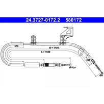 Rankinio stabdžio trosas ATE 24.3727-0172.2