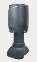 Neizoliuotas kanalizacijos vėdinimo vamzdis su gaubtu Vilpe Flow 110P/300, pilka, D110/H - 300 mm