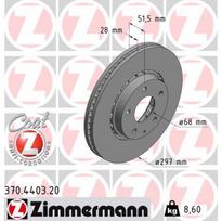 Stabdžių diskas ZIMMERMANN 370.4403.20