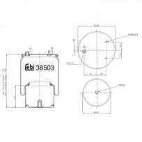 Pneumatinės pakabos pagalvė FEBI BILSTEIN 38503