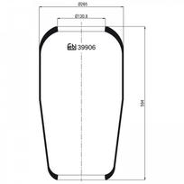 Pneumatinės pakabos pagalvė FEBI BILSTEIN 39906