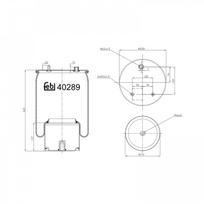 Pneumatinės pakabos pagalvė FEBI BILSTEIN 40289