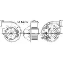 Salono ventiliatorius MAHLE ORIGINAL AB 83 000S