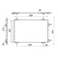 Oro kondicionieriaus kondensatorius MAHLE ORIGINAL AC 554 000S