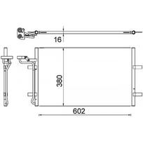 Oro kondicionieriaus kondensatorius MAHLE ORIGINAL AC 725 000S