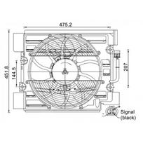 Oro kondicionieriaus ventiliatorius MAHLE ORIGINAL ACF 24 000S