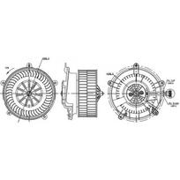 Salono ventiliatorius MAHLE ORIGINAL AB 17 000S