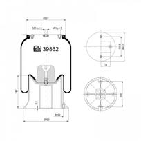Pneumatinės pakabos pagalvė FEBI BILSTEIN 39862