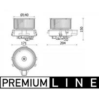 Salono ventiliatorius MAHLE ORIGINAL AB 284 000P