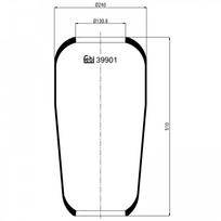 Pneumatinės pakabos pagalvė FEBI BILSTEIN 39901