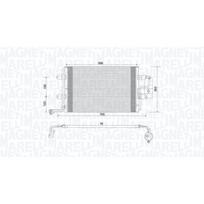 Oro kondicionieriaus kondensatorius MAGNETI MARELLI 350203735000