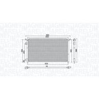 Oro kondicionieriaus kondensatorius MAGNETI MARELLI 350203970000