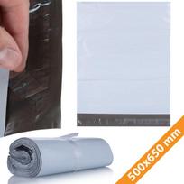 Kurjerinis vokas Rosfix 500x650 – Atsparus vandeniui, Tvirta LDPE plėvelė, 100 vnt. komplektas
