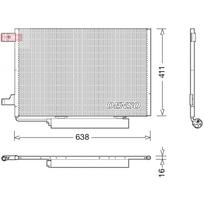 Oro kondicionieriaus kondensatorius DENSO DCN17006