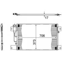 Oro kondicionieriaus kondensatorius MAHLE ORIGINAL AC 533 000S