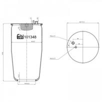 Pneumatinės pakabos pagalvė FEBI BILSTEIN 101348